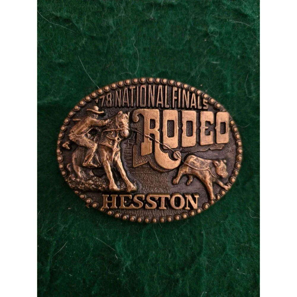 Vintage 1978 National Finals Rodeo Belt Buckle (O-14)